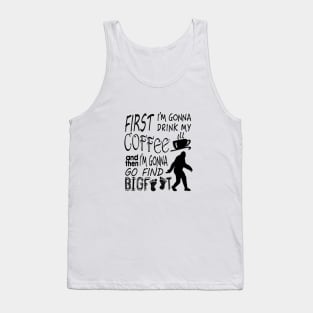 Coffee and Bigfoot Tank Top